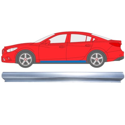 Opravný plech spodní části prahu na Mazda 6 2012-2024 / Levá 16978