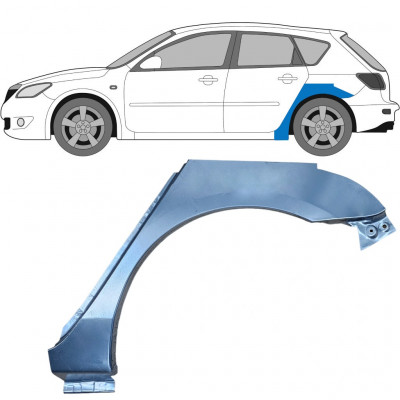 Lem zadního blatníku na Mazda 3 BK 2003-2009 / Levá 5156