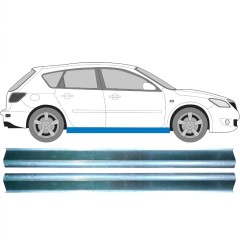 Opravný plech prahu na Mazda 3 2003-2009 / Levá+Pravá / Sada 11357