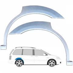 Lem zadního blatníku na Mazda MPV 1999-2006 / Levá+Pravá / Sada 9177