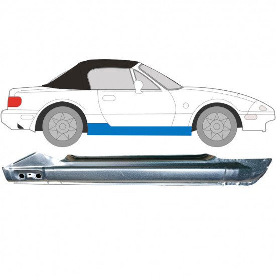 Kompletní práh na Mazda MX-5 1989-1998 / Pravá 6696