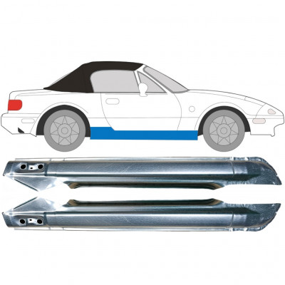 Kompletní práh na Mazda MX-5 1989-1998 / Levá+Pravá / Sada 9444