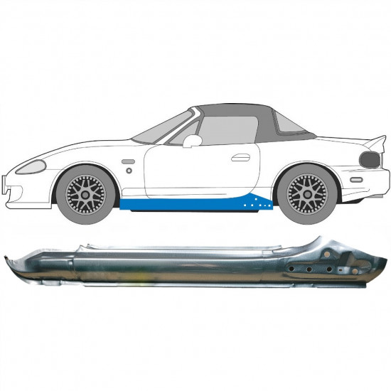 Kompletní práh na Mazda MX-5 1998-2005 / Levá 5928