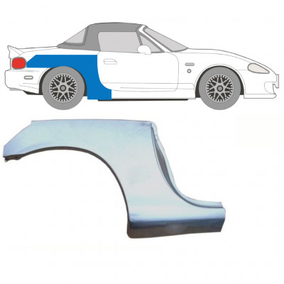 Opravný plech velkého zadního blatníku na Mazda MX-5 1998-2005 NB / Pravá 9327