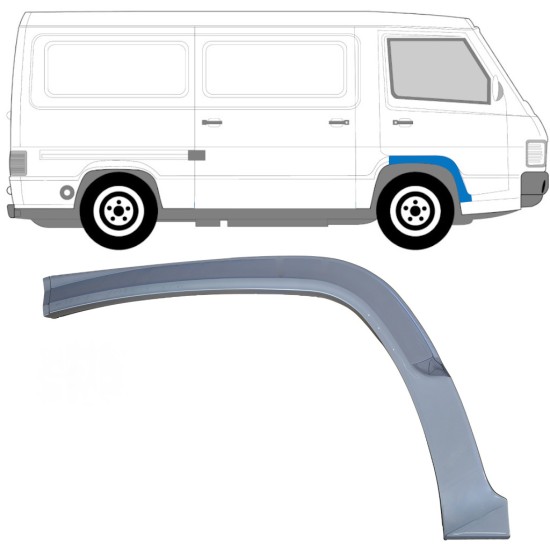 Opravný plech předního podběhu na Mercedes MB 100 1988-1996 / Pravá 16859
