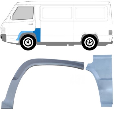 Opravný plech sada na Mercedes MB 100 1988-1996 / Levá / 16966