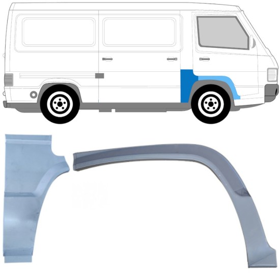 Opravný plech sada na Mercedes MB 100 1988-1996 / Pravá / 16965