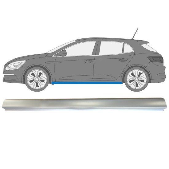 Opravný plech prahu na Renault Megane 2016- / Levá 15008