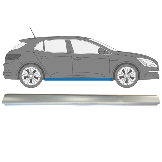 Opravný plech prahu na Renault Megane 2016- / Pravá 15010