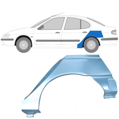 Lem zadního blatníku na Renault Megane Classic 1995-2003 / Levá 6963