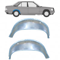 Vnitřní oprava zadního blatníku na Mercedes 190 1982-1993 / Levá+Pravá / Sada 9837