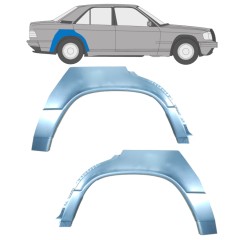 Lem zadního blatníku na Mercedes 190 W201 1982-1993 / Levá+Pravá / Sada 9506