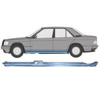 Opravný plech horní části prahu na Mercedes 190 W201 1982-1993 / Levá 15128