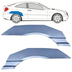 Lem zadního blatníku na Mercedes CL-Class 203 2000-2008 / Levá+Pravá / Sada 10592