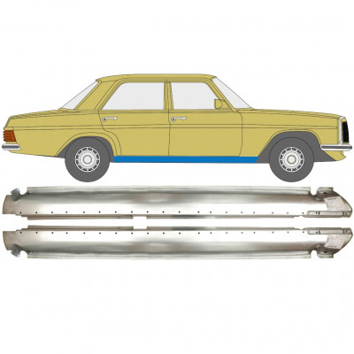 Opravný plech prahu na Mercedes W114 W115 1968-1977 / Levá+Pravá / Sada 10627