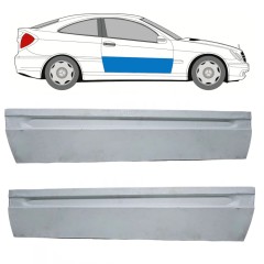 Opravný plech dveří na Mercedes CL-Class 203 2000-2008 / Levá+Pravá / Sada 10689