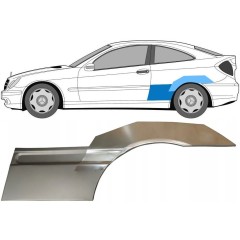 Lem zadního blatníku na Mercedes CL-Class 203 2000-2008 / Levá / Sada 10008