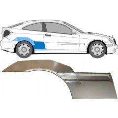 Lem zadního blatníku na Mercedes CL-Class 203 2000-2008 / Pravá / Sada 10007