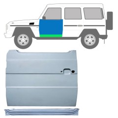 Opravný plech předních dveří vnitřní + vnější na Mercedes G-Class W460 W461 W463 1979- / Levá / Sada 12036