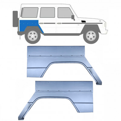 Lem zadního blatníku na Mercedes G-Class 1979- / Levá+Pravá / Sada 9535