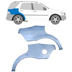 Lem zadního blatníku na Mercedes M-Class ML W163 1998-2005 / Levá+Pravá / Sada 9217