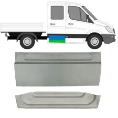 Opravný plech zadních dveří na Mercedes Sprinter 2006-2018 / Levá = Pravá (symetrická) / Sada 10512
