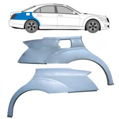 Lem zadního blatníku na Mercedes S-Class W221 2005-2013 / Levá+Pravá / Sada 10088