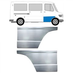Opravný plech předních dveří vysoký na Mercedes T1 207-410 1977-1995 / Levá+Pravá / Sada 9570