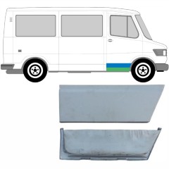 Opravný plech předních dveří vnitřní + vnější na Mercedes T1 207-410 1977-1995 / Pravá / Sada 5233