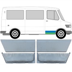 Opravný plech předních dveří na Mercedes T1 207-410 1977-1995 / Sada 11851