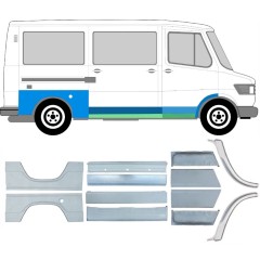Opravný plech sada na Mercedes T1 207-410 1977-1995 / Levá+Pravá / 6714