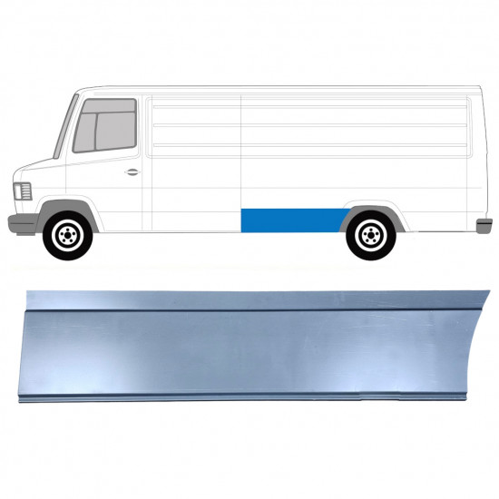 Lem zadního blatníku na Mercedes T2 1986-1996 / Levá /  8011