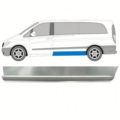 Opravný plech dolní boční na Mercedes Vito 2003-2014 / LWB / Levá 8285