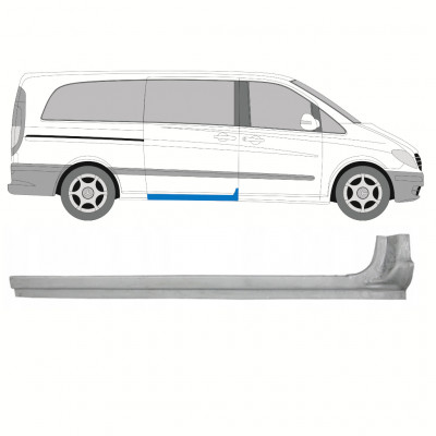 Opravný plech prahu posuvných dveří na Mercedes Vito 2003-2014 / Pravá 8287