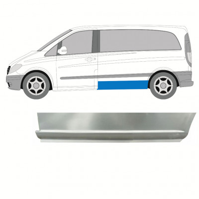 Opravný plech dolní boční na Mercedes Vito 2003-2014 / SWB / Levá 8288