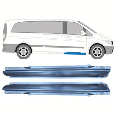Opravný plech prahu předních dveří na Mercedes Vito W639 2003-2014 / Levá+Pravá / Sada 9785