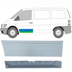 Opravný plech předních dveří vnitřní + vnější na Mercedes Vito I W638 1996-2003 / Levá / Sada 9790