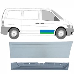 Opravný plech předních dveří vnitřní + vnější na Mercedes Vito I W638 1996-2003 / Pravá / Sada 9789