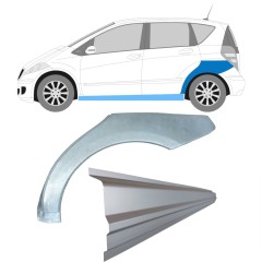 Opravný plech prahu + zadního blatníku na Mercedes A-Class W169 2004-2012 / Levá / Sada 11315