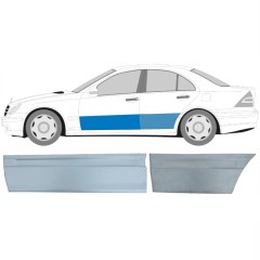 Opravný plech předních + zadních dveří na Mercedes C-Class W203 2000-2007 / Levá / Sada 10674
