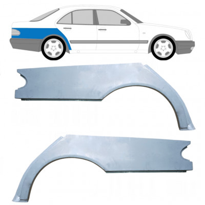 Lem zadního blatníku na Mercedes E-class 1995-2003 / Levá+Pravá / Sada 9455