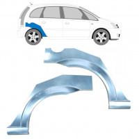 Lem zadního blatníku na Opel Meriva 2003-2010 / Levá+Pravá / Sada 9254