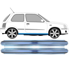 Opravný plech prahu na Nissan Micra K11 1992-2003 / Levá+Pravá / Sada 16148