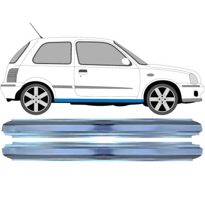 Opravný plech prahu na Nissan Micra K11 1992-2003 / Levá+Pravá / Sada 16148