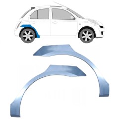 Lem zadního blatníku na Nissan Micra K12 2002-2010 / Levá+Pravá / Sada 9627