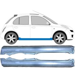 Kompletní práh na Nissan Micra K12 2002-2010 / Levá+Pravá / Sada 9628
