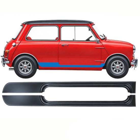 Kompletní práh na Austin Mini Cooper 1959-1969 / Levá+Pravá / Sada 10877