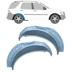 Vnitřní oprava zadního blatníku na Mercedes M-Class ML W163 1998-2005 / Levá+Pravá / Sada 16292