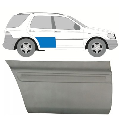 Opravný plech zadních dveří na Mercedes M-Class ML W163 1998-2005 / Pravá 16090