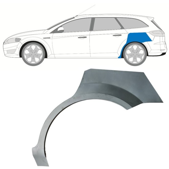 Lem zadního blatníku na Ford Mondeo 2007-2010 / Levá / COMBI / SEDAN 16848